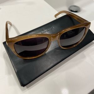 YSL Classic 3 sunglasses in brown honey